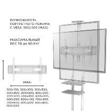Стойка для телевизора с кронштейном ONKRON TS1881 50