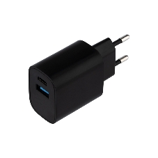Сетевое зарядное устройство Rexant USB + Type-C, 5V, 2.4 A, черный