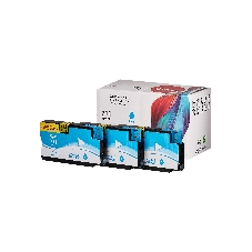Набор струйных картриджей Sakura CZ134A (№711 Cyan 3-pack) для HP, голубой, 26 мл.
