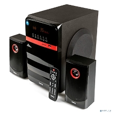 Акустическая система Dialog Progressive AP-240B BLACK - акустические колонки 2.1, 50W+2*10W RMS, Bluetooth, USB+SD reader