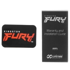 Оперативная память Kingston Fury Beast, DDR5, 32Gb (1x32Gb), 5600MHz, CL36, DIMM, с радиаторами, белый
