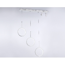 Светильник Ambrella light FL5277/3+2 WH белый 59W 3000K/4200K/6400K+4200K 800*200*1200 (ПДУ ИК)