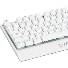 Клавиатура проводная MSI Vigor GK30 белый USB Multimedia for gamer LED (подставка для запястий)