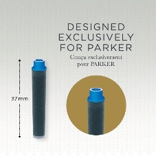 Картридж Parker Quink Z17 Mini (CW1950409) синие чернила, для ручек перьевых (6шт)