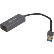 Кабель-переходник USB 3.0 (Am) --> LAN RJ-45 Ethernet 1000 Mbps, Aluminum Shell,Telecom TU312M