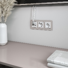 Розетка ТВ+Ethernet RJ-45 6 cat.(белый)