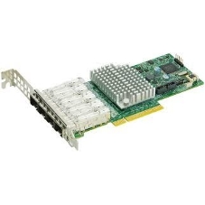 Плата коммуникационная SuperMicro 4-port 10Gbe Standard LP with SFP+, Intel XL710-AM1
