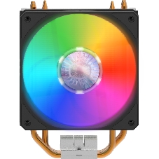 Кулер для процессора Cooler Master Hyper 212 ARGB черный, 120 мм, алюминий/медь, 1800 об/мин, 27 дБ, 4 pin, 150 Вт, 157 мм
