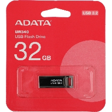 Флешка USB ADATA UR340 (AROY-UR340-32GbK), 32Gb, USB 3.2, R/W 100/30, черный
