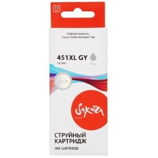 Картридж струйный Sakura 6476B001 (451XL GY) для Canon, серый, 10,2 мл., 350 к.
