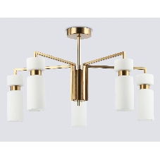 Люстра Ambrella light LH56124/5 BS/FR латунь/белый матовый E14*5 max 40W D605*350