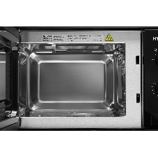 Встраиваемая микроволновая печь Hyundai HBW 2030 BG черный, 20 л, 800 Вт, переключатели - поворотный механизм