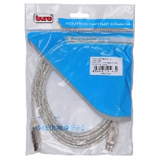 Кабель USB2.0 Buro USB2.0-AM/BM-3-TRANS USB A (m)/USB B (m) 3м