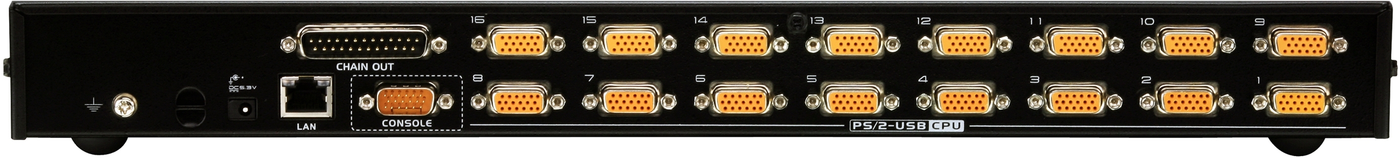 Переключатель электронный, 16 портов PS2/USB, доступ по IP 16 PORT PS/2-USB KVMP SWITCH ON THE NET