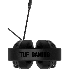 Гарнитура ASUS TUF Gaming H1 Wireless чёрный, беспроводная + проводная, USB/USB-C, до 15 ч, виртуальный 7.1, шумоподавление микрофона