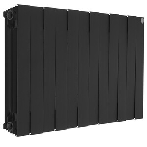 Радиатор биметаллический Royal Thermo PianoForte 500 черный VR80 - 12 секц.
