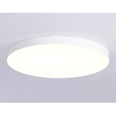 Потолочный светодиодный светильник Ambrella light FV5539 WH белый LED 130W 3000K D800*58 (Без ПДУ)