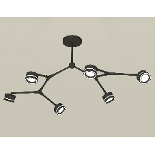 Светильник Ambrella light XB9056201/6 SBK/FR черный песок/белый матовый GX53 (C9056, N8434)