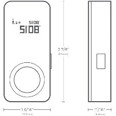 Лазерный дальномер Hoto Smart Laser Measure 2кл.лаз. 630нм цв.луч. красный (HTE0002EU)