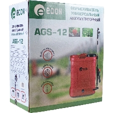 Опрыскиватель Edon AGS-12 аккум. наполь.ранц. 12л красный (24996)