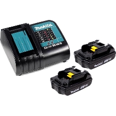 Набор Makita 2 шт BL1815N аккумулятор + 1 шт DC18SD зарядное устройсво + кейс 197143-8