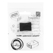 Переходник Gembird Переходник HDMI-HDMI 19F/19F, золотые разъемы, пакет
