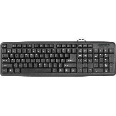Клавиатура проводная Defender HB-420, USB, черный
