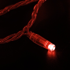 Гирлянда Neon-night Нить 10м, с эффектом мерцания, прозрачный ПВХ, 24В, Красный