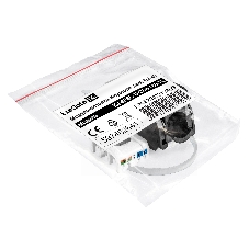 Модуль-вставка Keystone Jack RJ-45 ExeGate KJ-8P8C-U-C5e-180-TL (Кат.5e, неэкранированная, 180 градусов, IDC Toolless (без инструмента))