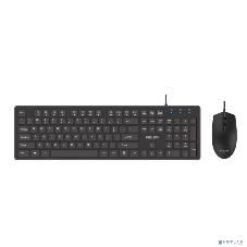 Комплект клавиатура+мышь Philips SPT6264 проводной, USB, 1200 DPI, чёрный