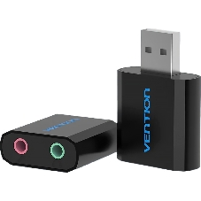 Внешняя звуковая карта Vention USB Черная