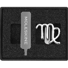 Шильд-символ Moleskine Zodiac Дева, металл, серебристый, коробка с европодвесом, PINVIRGOSILV