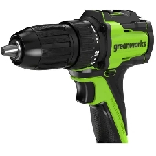 Дрель-шуруповерт Greenworks DD345, 24 В, 0 Ач, 45 Нм, бесщеточный