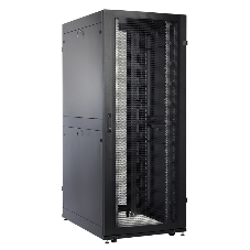 Шкаф серверныйЦМО! ПРОФ напольный 42U (800x1200) дверь перфорированная 2 шт., черный, в сборе (ШТК-СП-42.8.12-44АА-9005)