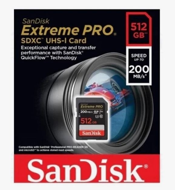 Флеш карта SANDISK SDXC 512Gb UHS-1 SDSDXXD-512G-GN4IN