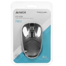 Мышь беспроводная A4Tech Fstyler FB12 черный, 1200 dpi, радиоканал, Bluetooth, USB, кнопки - 3