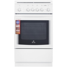Плита газовая De Luxe 5040.33Г (КР) ЧР белый, конфорок 4 газовых, духовка 43 л, 50 см x 85 см x 50 см