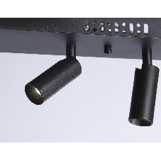 Светильник Ambrella light FL5278/3+2 BK черный 59W 3000K/4200K/6400K+4200K 800*20*1200 (ПДУ ИК)