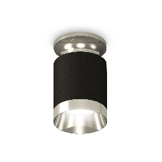 Светильник Ambrella Light XS6302121 SBK/PSL черный песок/серебро полированное MR16 GU5.3 (N6903, C6302, N6132)
