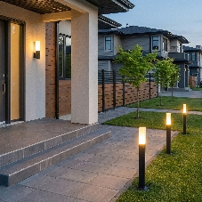 1537 TECHNO LED / Светильник садово-парковый со светодиодами чёрный