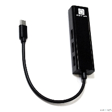 Кабель-адаптер 5bites UA3C-45-09BK USB3.1, 3хUSB2.0, RJ45 100MB, черный