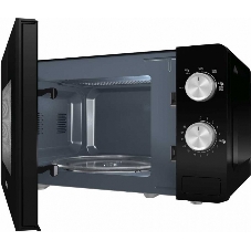 Микроволновая печь Gorenje MO20E1B черный, 20 л, 800 Вт, переключатели - поворотный механизм