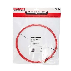 Протяжка кабельная Rexant (мини УЗК в бухте), стеклопруток, d=3,5мм, 5м красная