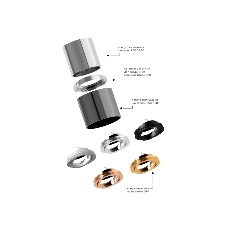 Корпус светильника C6303 DCH черный хром D60*H60mm MR16 GU5.3