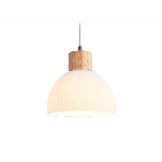 Светильник Ambrella light TR83133 LW/FR светлое дерево/белый матовый E27 max 40W D180*1040