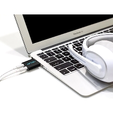 Внешняя звуковая карта Vention USB Черная