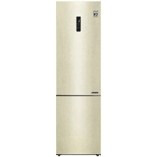 Холодильник LG GA-B509CESL бежевый глянцевый двухкамерный 277/107л морозилка снизу, No Frost