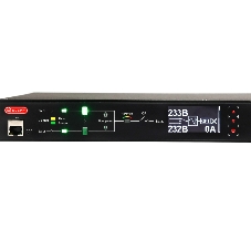 Автоматический ввод резерва ELEMY RACK ATS, 1U, 220В, 16А, OLED, Ethernet, in (2) C20, out (1) C19 (9) C13