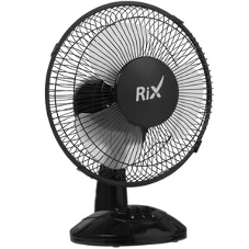 Вентилятор Rix RDF-2200W черный, настольный, 30 Вт, 2 скорости, 22 см