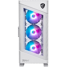 Компьютерный корпус MSI MPG VELOX 100R белый, Global, 2xUSB 3.0, 1xType C, 4x120мм ARGb Fan, ARGb